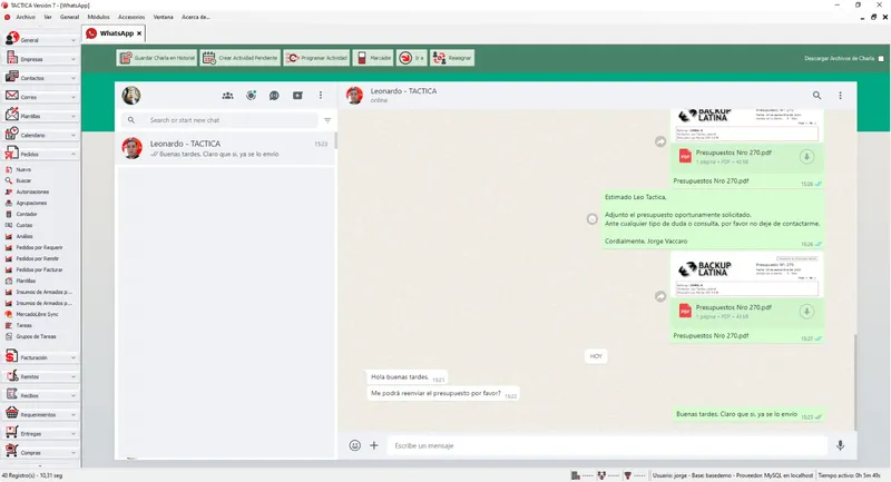 TACTICA CRM - ERP