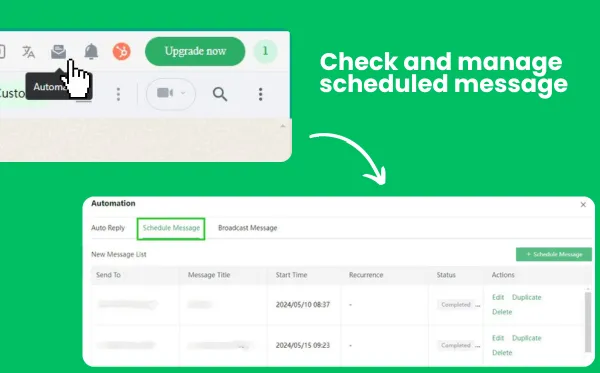 WhatsApp Schedule Message