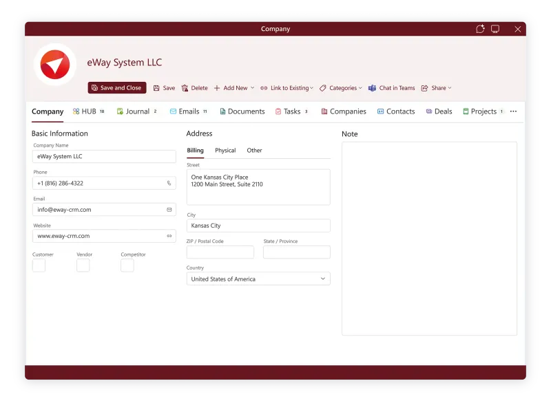 eWay CRM