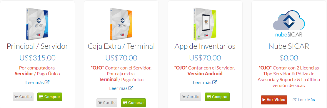 SICAR Punto de Venta